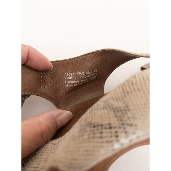 Dansko Snakeskin Clog Heel Sandal Size 41 - Picture 8 of 11